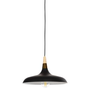 Chandelier, black metal-wood detail on top, 35x35x112hcm Hm4080