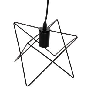 Chandelier, black metal, 18x17x120hcm Hm4075