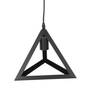 Chandelier, black metal, pyramidal, 15x15x125hcm Hm4181