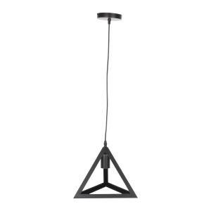 Chandelier, black metal, pyramidal, 15x15x125hcm Hm4181