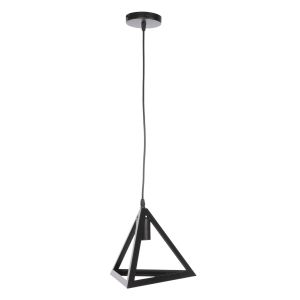 Chandelier, black metal, pyramidal, 15x15x125hcm Hm4181