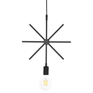 Chandelier, black metal star, 34x40x106hcm Hm4098