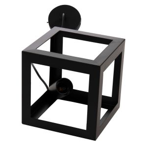 Chandelier, black metal cube, 16x16x132hcm Hm4192