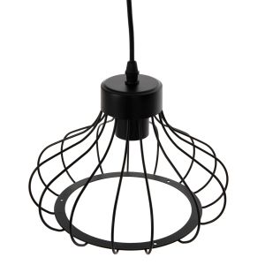 Chandelier, black metal spherical, D23x122hcm Hm4114