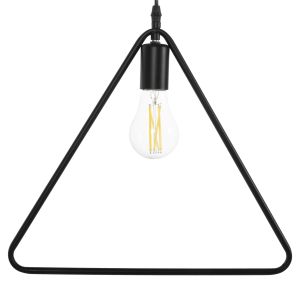 Chandelier, black metal triangle, 38x132hcm Hm4096