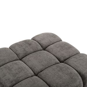 Polymorphic sofa Stonehenge Shifter Hm6073,02 textured fabric in gray color 290x196x76hcm
