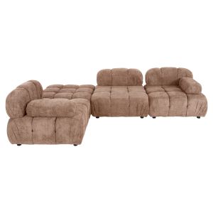 Полиморфен диван Stonehenge Shifter Hm6073,02 текстуриран плат в сив цвят 290x196x76hcm