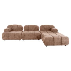 Полиморфен диван Stonehenge Shifter Hm6073,02 текстуриран плат в сив цвят 290x196x76hcm