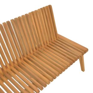 Полиморфен диван-пейка Jey тиково дърво в естествен нюанс 120x57.5x80см