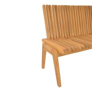 Полиморфен диван-пейка Jey тиково дърво в естествен нюанс 150x57.5x80см