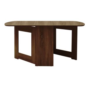 Polymorphic extendable dining table Nadine, wenge color 160x80x76.5cm