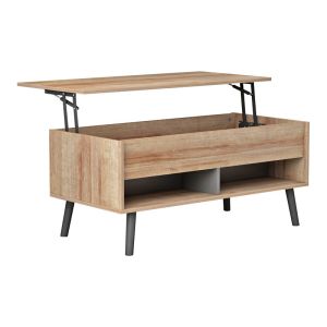 Polymorphic coffee table Skyfi natural/dark gray 100x60x45cm