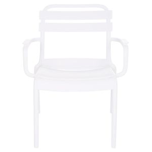 Polypropylene chair Korver Hm6333.01 white 63.5x65x76cm.