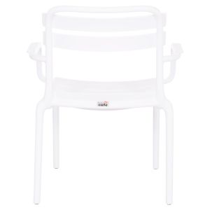 Polypropylene chair Korver Hm6333.01 white 63.5x65x76cm.