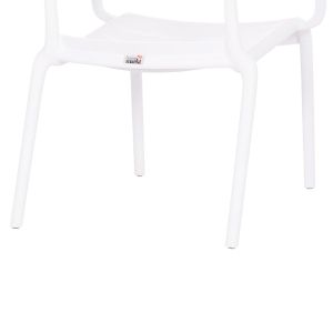 Polypropylene chair Korver Hm6333.01 white 63.5x65x76cm.