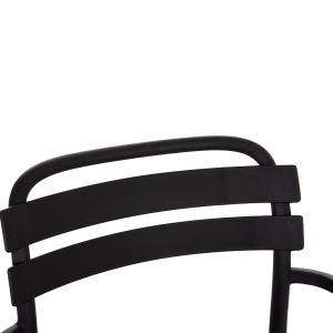 Polypropylene chair Korver Hm6333.02 black 63.5x65x76cm.