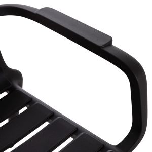 Polypropylene chair Korver Hm6333.02 black 63.5x65x76cm.