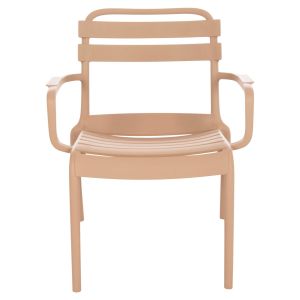 Polypropylene chair Korver Hm6333.04 cappuccino 63.5x65x76cm.