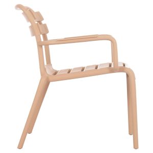 Polypropylene chair Korver Hm6333.04 cappuccino 63.5x65x76cm.