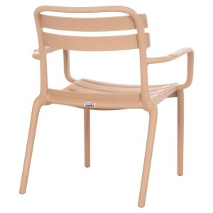 Polypropylene chair Korver Hm6333.04 cappuccino 63.5x65x76cm.