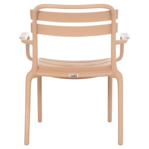 Polypropylene chair Korver Hm6333.04 cappuccino 63.5x65x76cm.