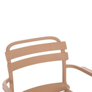 Polypropylene chair Korver Hm6333.04 cappuccino 63.5x65x76cm.