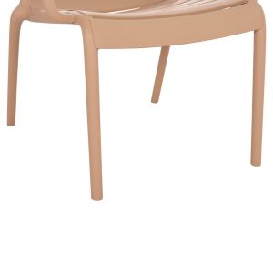 Polypropylene chair Korver Hm6333.04 cappuccino 63.5x65x76cm.