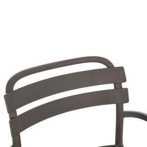 Polypropylene chair Korver Hm6333.05 dark olive green 63.5x65x76cm.