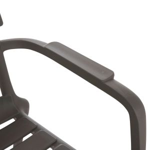 Polypropylene chair Korver Hm6333.05 dark olive green 63.5x65x76cm.