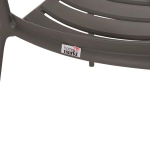 Polypropylene chair Korver Hm6333.05 dark olive green 63.5x65x76cm.