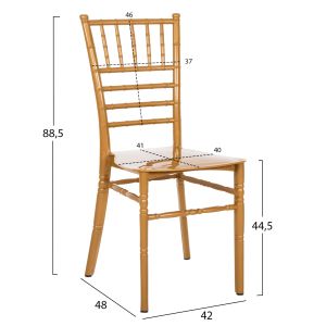 Полипропиленов стол за кетъринг Tiffany New златен 41,2x49,7x89cm Hm8058,05