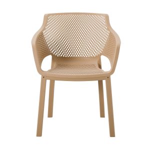 Polypropylene dining chair Peggy Hm6368.03 cappuccino 60x55x79cm.