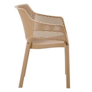 Polypropylene dining chair Peggy Hm6368.03 cappuccino 60x55x79cm.