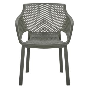 Polypropylene dining chair Peggy Hm6368.05 dark olive green 60x55x79cm.