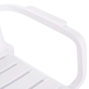 Polypropylene two-seater bench Korver Hm6332.01 white 113x65x76 cm.