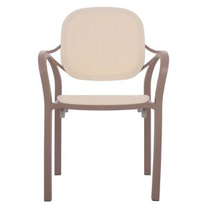 Полипропиленово кресло Hm5820,02 цвят капучино 57х57х83cm