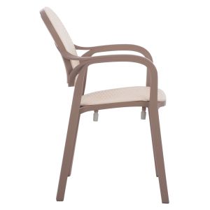 Полипропиленово кресло Hm5820,02 цвят капучино 57х57х83cm