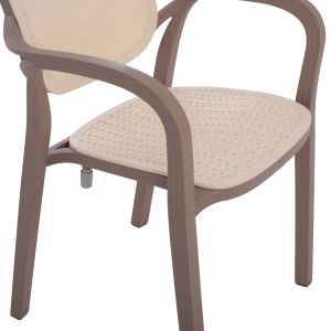 Полипропиленово кресло Hm5820,02 цвят капучино 57х57х83cm