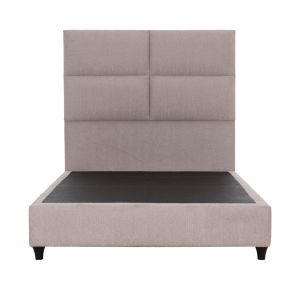 Semi-double bed with beige fabric Milo Hm646.32 for mattress 120x200cm.
