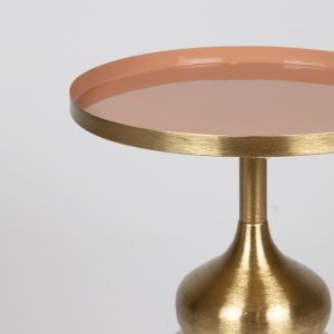 Side table - golden 41x41x51cm