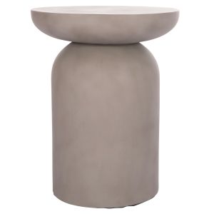 Side table Anna Santorini Hm18160.03 fiber cement in gray -- Φ60x76 cm.