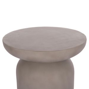 Side table Anna Santorini Hm18160.03 fiber cement in gray -- Φ60x76 cm.