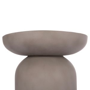 Side table Anna Santorini Hm18160.03 fiber cement in gray -- Φ60x76 cm.