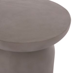 Side table Anna Santorini Hm18160.03 fiber cement in gray -- Φ60x76 cm.
