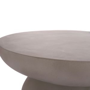 Side table Anna Santorini Hm18160.03 fiber cement in gray -- Φ60x76 cm.