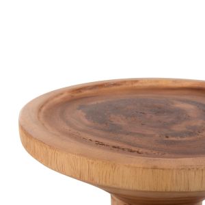 Side table Bermal solid wood suar in natural Φ30x46hcm Hm9889