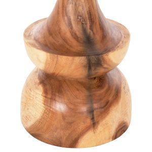 Side table Berman Hm9902 solid wood suar in natural D35x51hcm