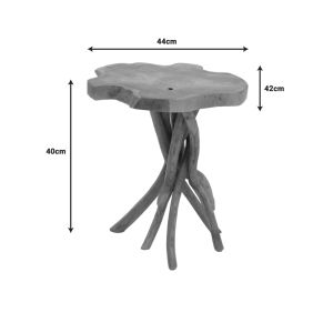 Side table Ceniole Naturally teak in natural shade 44x42x40cm