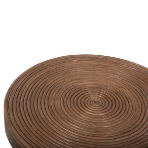 Side table Circe natural rattan in brown D40x45.5hcm Hm9869
