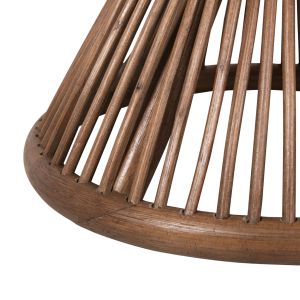 Side table Circe natural rattan in brown D40x45.5hcm Hm9869